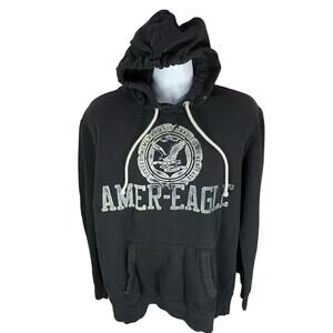 American Eagle Athletic Fit Pullover Hoodie – Men’s Large – Black – Long Sleeve